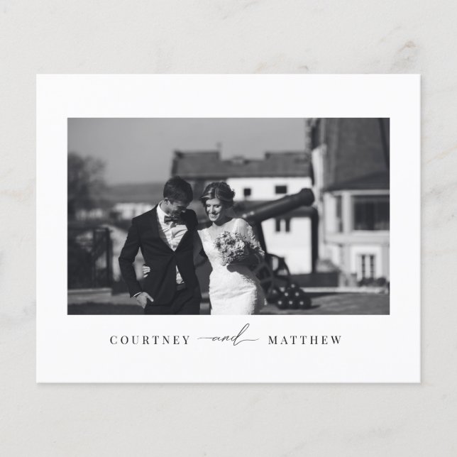 Budgeterat, modernt, minimalistiskt foto - tackkor flygblad (Framsidan)