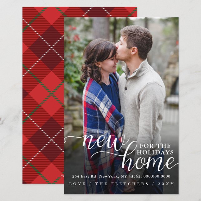 Budgeterat nytt Helgdag för hemfoto-Flytta (Fram/baksida)