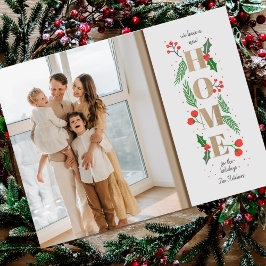 Budgeterat nytt hem för Helgdagar Foto Flytta Card