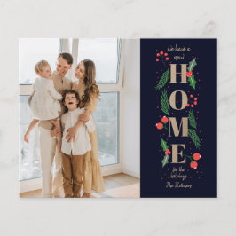 Budgeterat nytt hem för Helgdagar Foto Flytta Card