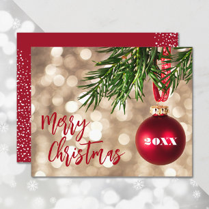 Budgeterat Ornament God jul Helgdag-kort