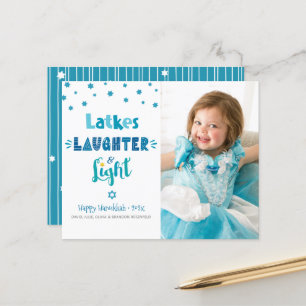 Budgeterat Photo Hanukkah Latkes Laughlight Card