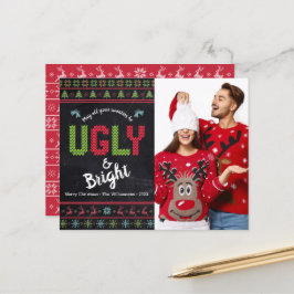 Budgeterat Photo Helgdag Ugly Sweater Chalkboard-k