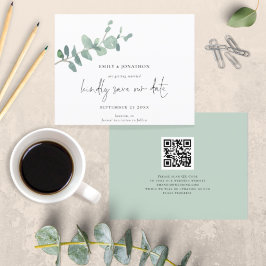 Budgeterat QR-kodskript Eucalyptus Spara datum