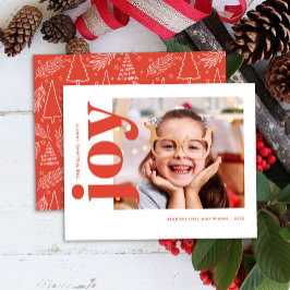 Budgeterat Red Joy Helgdag-fotokort Flygblad
