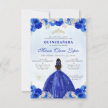 Budgeterat Royal Blue Guld Blommigt Princess Quinc