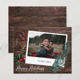 Budgeterat Rustic Glad helg Wood & Instant Photo