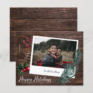 Budgeterat Rustic Glad helg Wood & Instant Photo