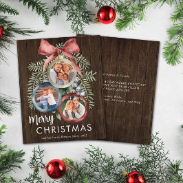 Budgeterat Rustic Wood 3-joljokertecken för prydna