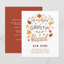 Budgeterat tacksamt tacksamt tack för ett nytt, ly