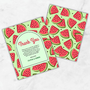 Budgeterat Watermelon Baby Shower - tackkort