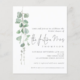 Budgeteukalyptus Framtiden för fru Möhippa Inbjuda