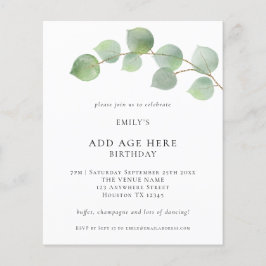 Budgeteukalyptus i alla åldrar Födelsedagsfest Inb