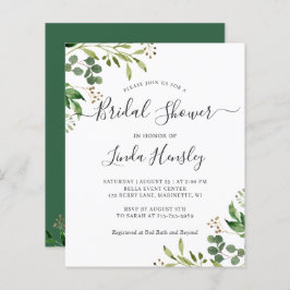 Budgeteukalyptus Löv Inbjudningskort för möhippa