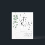 Budgeteukalyptus minskar Party 21:a födelsedagen I<br><div class="desc">Ett ekonomiskt alternativ i BUDGET på en mindre storlek på 4, 5 x 5, 6 tum (110 lbs vikt), som är av samma tjocklek som ett vykort (är dock inte lämpligt för använda som vykort). OBSERVERA ATT DET FINNS EN inbjudan per lakan. Budgetens eukalyptus gör det möjligt att bjuda in...</div>