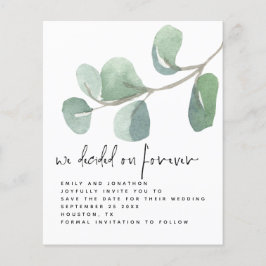 Budgeteukalyptus som beslutats för alltid Spara da