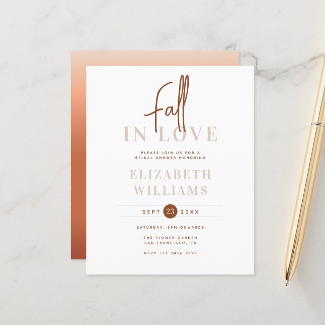 BUDGETFALLET I Kärlek Enkel modern Möhippa (Fram/Back In Situ)