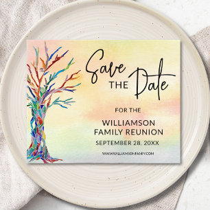 Budgetfamiljen Reunion Spara datum meddelande