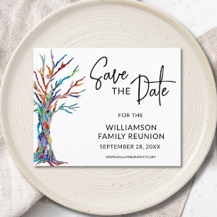 Budgetfamiljen Reunion Spara datum meddelande
