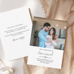 Budgetfamiljens foto Modern Flytta - Vi har flytta Anteckningskort