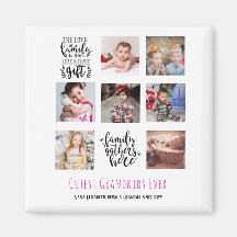 Budgetfamiljens fotokollage Gift Grandparent Pa Mo