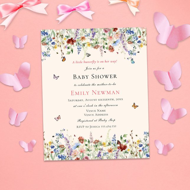 Budgetfjäder på hennes väg | Blommigt Baby Shower (Skapare uppladdad)