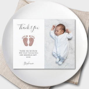 Budgetflickans babyfoto - tack för ditt kort