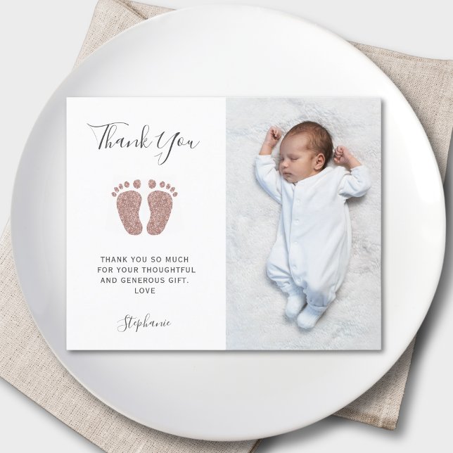 Budgetflickans babyfoto - tack för ditt kort (Skapare uppladdad)