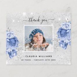 Budgetfödelsedagskalendern silver blå fototack