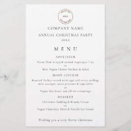 Budgetföretag - företag - jul, Party-meny Logotyp