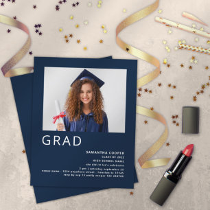 Budgetfoto 2022 Inbjudan till marinblått Studenten