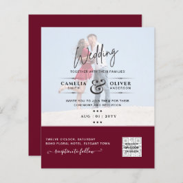 BUDGETFOTO BRÖLLOP QR SCANNING CODE INVITATIONS