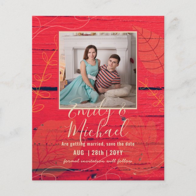 BUDGETFOTO BRÖLLOP SPARA DATA - Boho Abstrakt (Framsida)