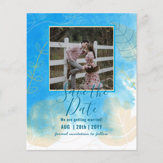BUDGETFOTO BRÖLLOP SPARA DATA - Boho Abstrakt (Framsida)