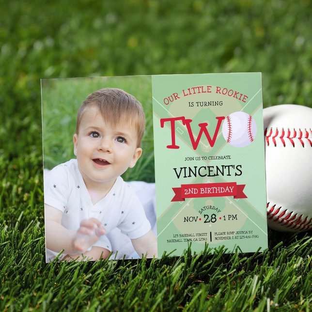 Budgetfoto för Cute Baseball och Ribbon 2:a födels (Skapare uppladdad)