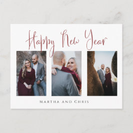 Budgetfoto för Elegant Gott nytt år Guld Ro Vykort