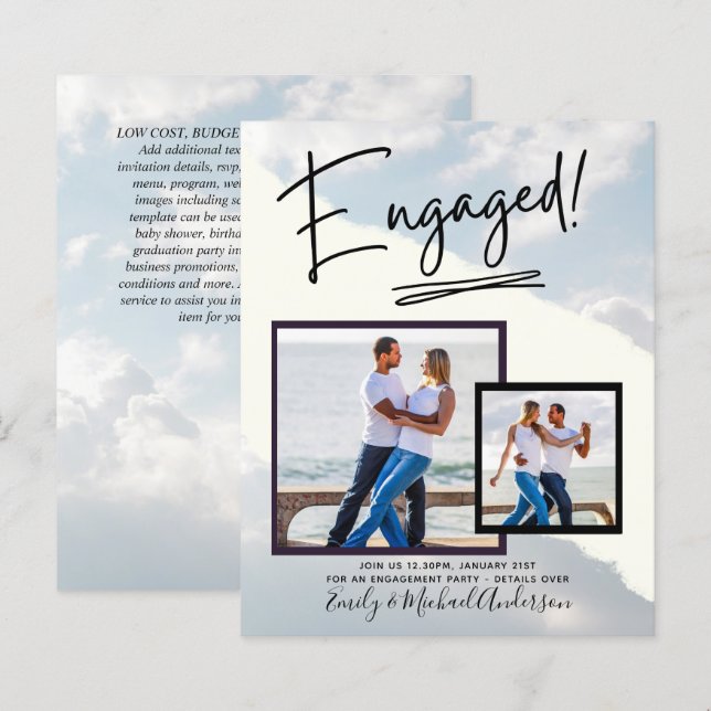 BUDGETFOTO FÖRLOVNING Inbjudan aviseringsSCRIPT (Fram/baksida)