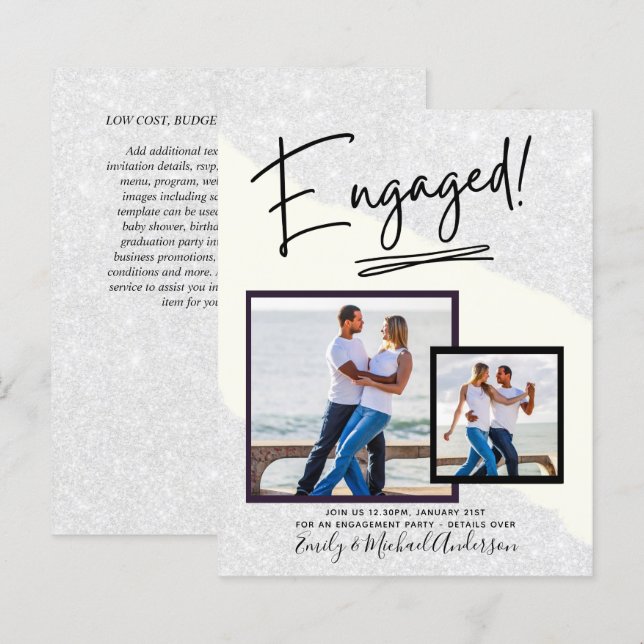 BUDGETFOTO FÖRLOVNING Inbjudan aviseringsSCRIPT (Fram/baksida)