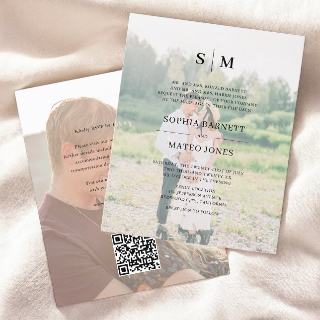Budgetfoto Formell Elegant QR-kod Bröllop (Skapare uppladdad)