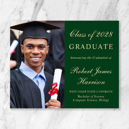 Budgetfoto Grönt Guld Examen Inbjudan