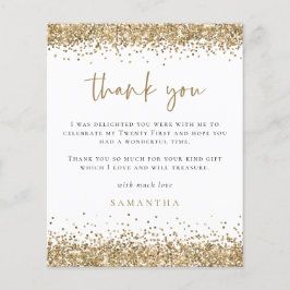 Budgetfoto Guld Glitter 21:a Party Tack