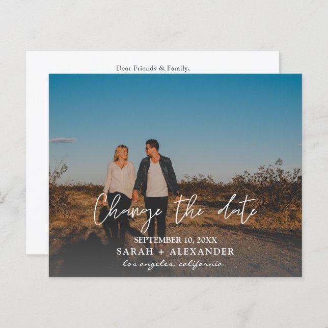 Budgetfoto - Horisontell ändra datum (Fram/baksida)