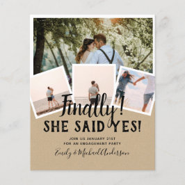 BUDGETFOTO-meddelande om bröllopsinbjudan Flygblad