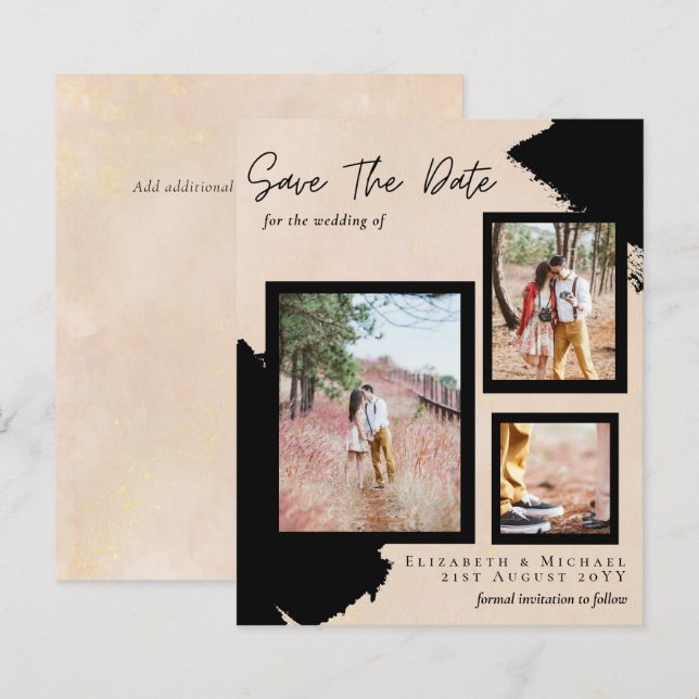 BUDGETFOTO SPARA DATUM-Förlovningen (Fram/baksida)