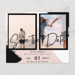 BUDGETFOTO Sparar datumet Urban Modern Chic Flygblad