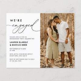 Budgetfoto Vi har inbjudan till Förlovning Flygblad