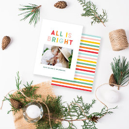 budgetfotokollage - färgstarka julklappar anteckningskort