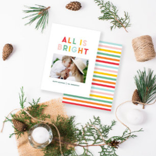 budgetfotokollage - färgstarka julklappar anteckningskort