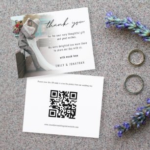 Budgetfotot QR-kod till Bröllop Bilder Tack