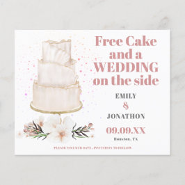 Budgetfri kummel Bröllop på sidan Spara datum